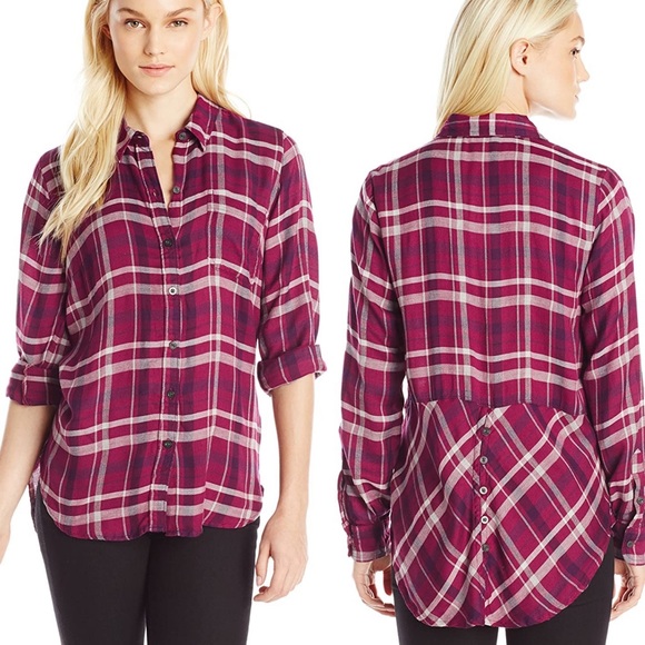 lucky brand women's flannel shirts & tops